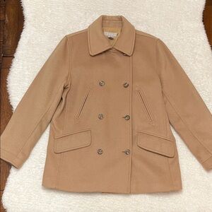 J. CREW Double-breasted Wool-Cashmere Winter Coat - Camel